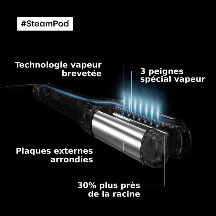 L'Oréal Professionnel Steampod 4 - Lisseur et Boucleur à Vapeur Professionnel pour Tous Types de Cheveux