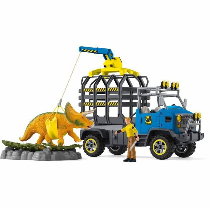 Schleich Dino Transport Mission - Coffret de 43 pièces avec Tricératops et Camion