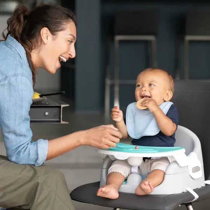 Infantino Siège réhausseur repas Combo Duo Évolutif 4 en 1 pour bébé à partir de 4 mois, 41x19x41 cm, Nettoyage à la main Infantino Siège réhausseur repas Combo Duo Évolutif 4 en 1 pour bébé à partir de 4 mois, 41x19x41 cm, Nettoyage à la main