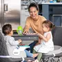 Infantino Siège réhausseur repas Combo Duo Évolutif 4 en 1 pour bébé à partir de 4 mois, 41x19x41 cm, Nettoyage à la main