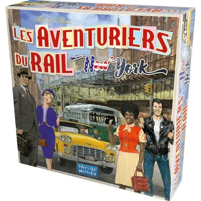 Asmodee Les Aventuriers du Rail : New York - Jeu de société AC-DÉCO - Version rapide et compacte - En français - Pour 2 à 4 joueurs de 8 ans et plus