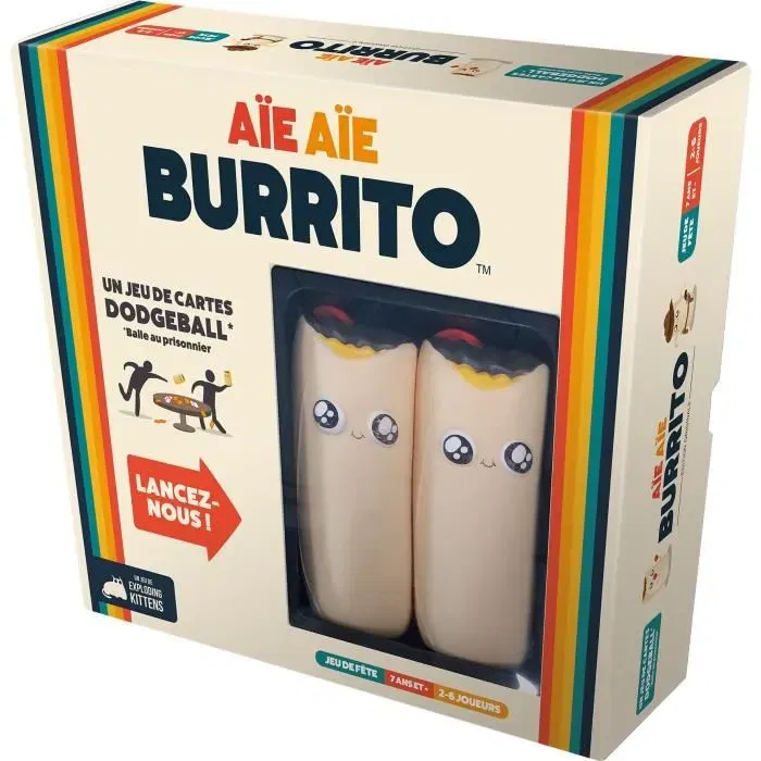 ASMODEE - Jeu de société Aie Aie Burrito Edition 2022 - Ambiance - 3 à 6 joueurs - Français