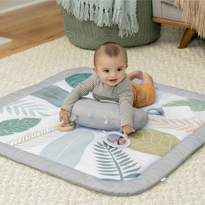 Ingenuity Tapis d'éveil Petit Eléphant Gris et Vert Ingenuity Tapis d'éveil Petit Eléphant Gris et Vert
