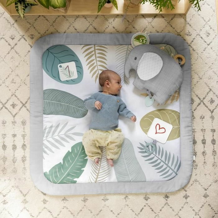 Ingenuity Tapis d'éveil Petit Eléphant Gris et Vert Ingenuity Tapis d'éveil Petit Eléphant Gris et Vert