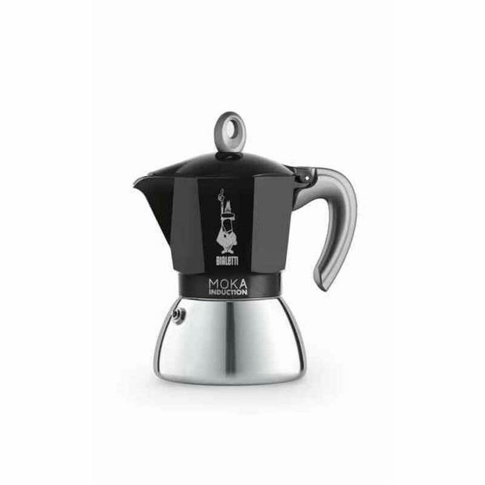 Bialetti New Moka Induction - 6 Tasses - Noir et Gris Métallisé