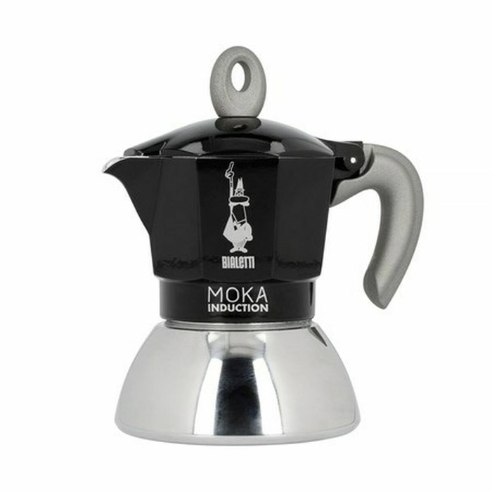Bialetti New Moka Induction - 6 Tasses - Noir et Gris Métallisé
