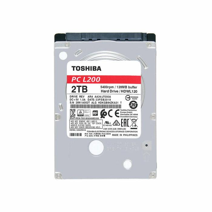 Disque dur Toshiba HDKGB91ZKA01T 2,5" 2 TB Disque dur Toshiba HDKGB91ZKA01T 2,5" 2 TB