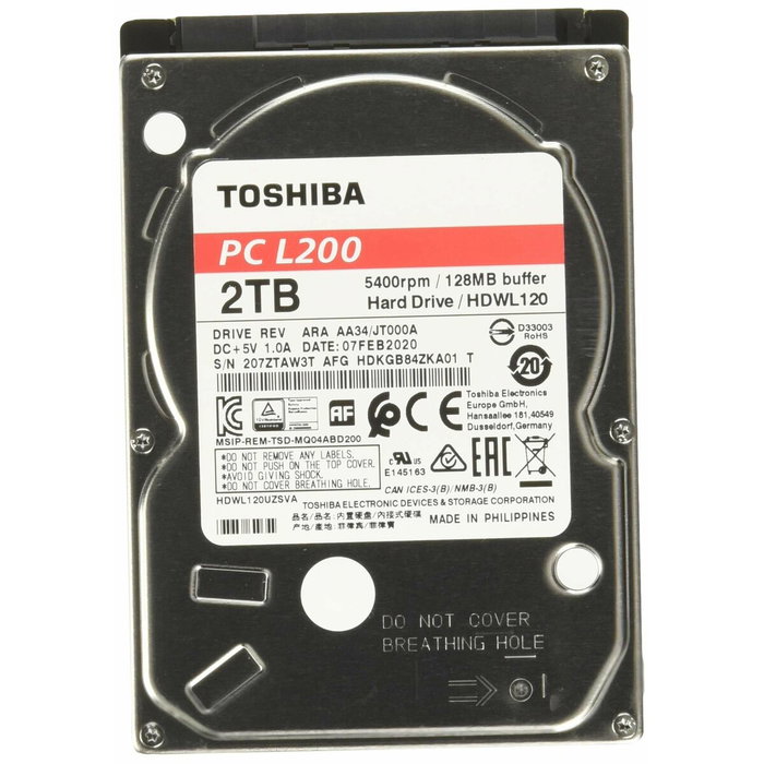 Disque dur Toshiba HDKGB91ZKA01T 2,5" 2 TB Disque dur Toshiba HDKGB91ZKA01T 2,5" 2 TB