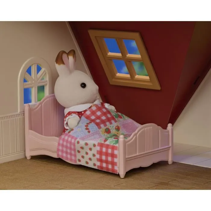 Sylvanian Families 5567 Maison Cosy Cottage du Village avec Fille Lapin Chocolat et Meubles - Figurines Jouet à Partir de 3 Ans