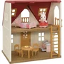 Sylvanian Families 5567 Maison Cosy Cottage du Village avec Fille Lapin Chocolat et Meubles - Figurines Jouet à Partir de 3 Ans