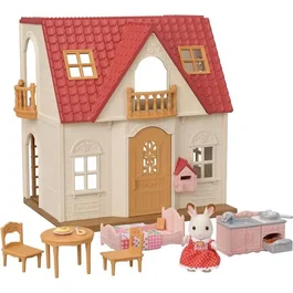 Sylvanian Families 5567 Maison Cosy Cottage du Village avec Fille Lapin Chocolat et Meubles - Figurines Jouet à Partir de 3 Ans