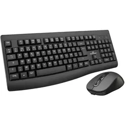 Bluestork Pack Clavier et Souris Sans Fil Rechargeable avec Dongle Unique - Noir - Clavier de Bureau Silencieux