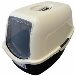 Pet Design SACHA Maison de toilette pour chat Noir et blanc