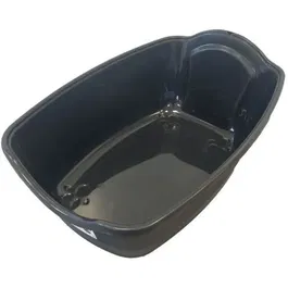 Pet Design SAMBA Maison de toilette pour chat - Bac à litière avec filtre à charbon et porte - 56 x 40 x 39 cm - Noir et blanc - Recyclée et recyclable