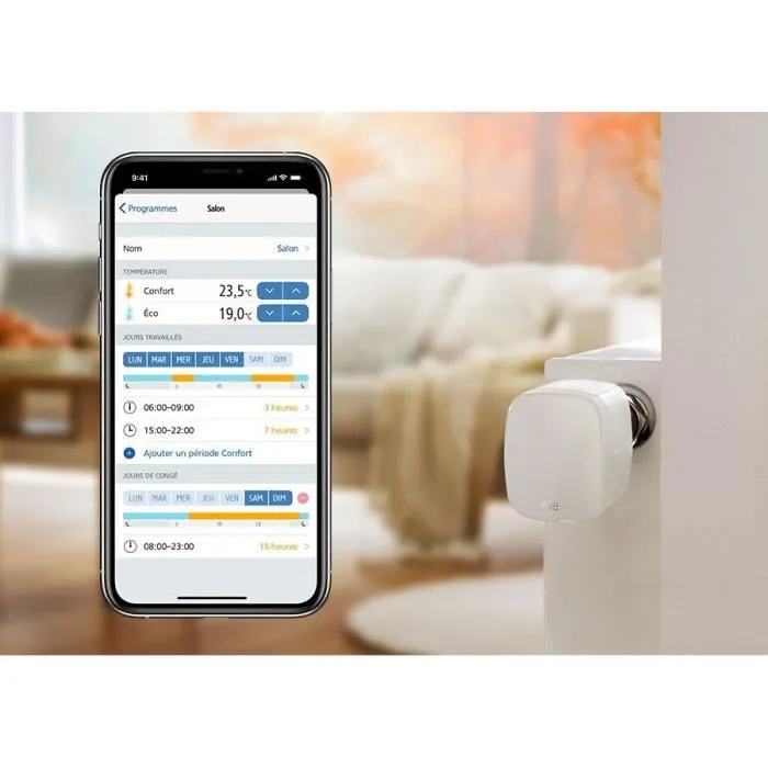 Eve Lot de 2 Vannes de Radiateur Intelligente - Technologie Apple HomeKit Bluetooth Thread