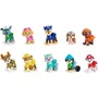 Paw Patrol - Coffret 10 figurines Pat' Patrouille pour le 10ᵉ anniversaire avec Chase, Marcus, Ruben, Stella, Zuma, Rocky, Everest, Tracker, Rex et Liberty