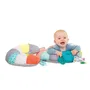 Infantino Coussin d'Activités 2-en-1 Tummy Time - Coussin Évolutif de Jeu et d'Éveil pour Bébé de 0 à 18 Mois - Support Amovible, Multicolore (36x21x27 cm)
