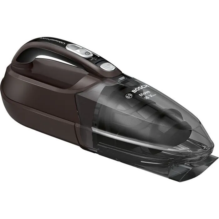 Bosch Move - Aspirateur de table sans sac 16V - Autonomie 40 min avec batterie lithium - Triple filtration cyclonique - Capacité 400ml - Suceur long et plat inclus - Poids 1.1 kg Bosch Move - Aspirateur de table sans sac 16V - Autonomie 40 min avec batterie lithium - Triple filtration cyclonique - Capacité 400ml - Suceur long et plat inclus - Poids 1.1 kg