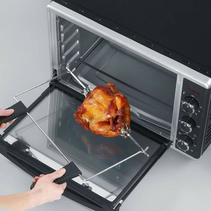 Severin TO2058 Mini Four Chaleur Tournante 42 L, Noir/Inox Severin TO2058 Mini Four Chaleur Tournante 42 L, Noir/Inox