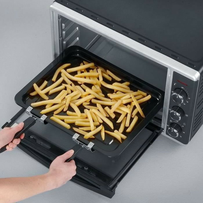 Severin TO2058 Mini Four Chaleur Tournante 42 L, Noir/Inox Severin TO2058 Mini Four Chaleur Tournante 42 L, Noir/Inox