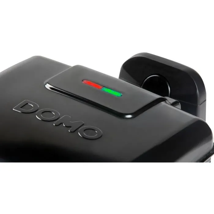 Domo Gaufrier rotatif DO9224W - Gaufrier rotatif 180° avec revêtement anti-adhésif, poignée cool-touch, plateau ramasse-miettes et livre de recettes - Pour 2 personnes