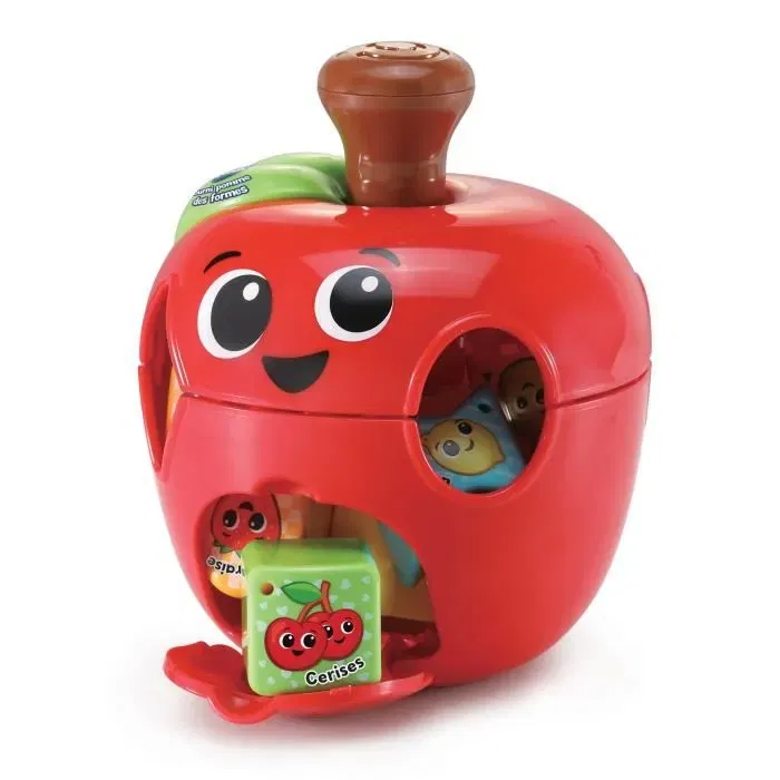 VTech Baby - Tourni Pomme des Formes - Jouet éducatif pour bébé 12 mois et plus - Apprentissage formes, fruits et couleurs - Multicolore, Rouge
