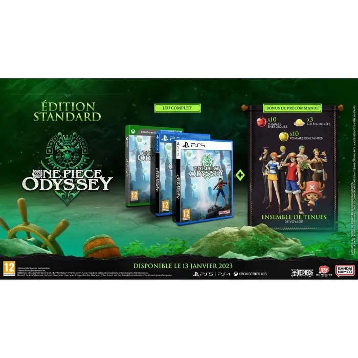 Bandai Namco Entertainment One Piece Odyssey - Jeu PS5 Version Française - J-RPG pour le 25e Anniversaire de la Saga