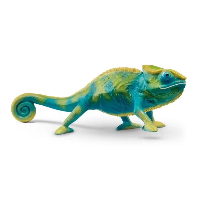 Schleich 14858 Caméléon Wild Life - Figurine changeant de couleur avec la chaleur, jouet enfant à partir de 3 ans