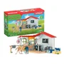 Schleich 42502 Farm World - Cabinet vétérinaire jouet, coffret de 43 pièces avec figurine, animaux de la ferme et accessoires pour enfants dès 3 ans