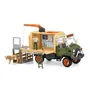 Schleich 42475 WILD LIFE - Coffret de jeu Gros camion de sauvetage d'animaux, 45 pièces avec figurines de ranger et animaux, jouet pour enfant dès 3 ans