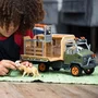 Schleich 42475 WILD LIFE - Coffret de jeu Gros camion de sauvetage d'animaux, 45 pièces avec figurines de ranger et animaux, jouet pour enfant dès 3 ans