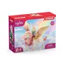 Schleich 70714 BAYALA - Figurine féerique Elfe détachable sur Lion ailé rose magique avec parties mobiles, pour enfants dès 5 ans