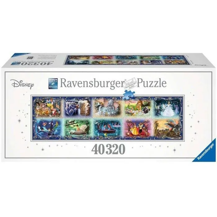 Ravensburger - Puzzle géant 40 000 pièces Disney Les Moments Inoubliables - 10 scènes iconiques (Blanche-Neige, Le Roi Lion, La Belle et la Bête)