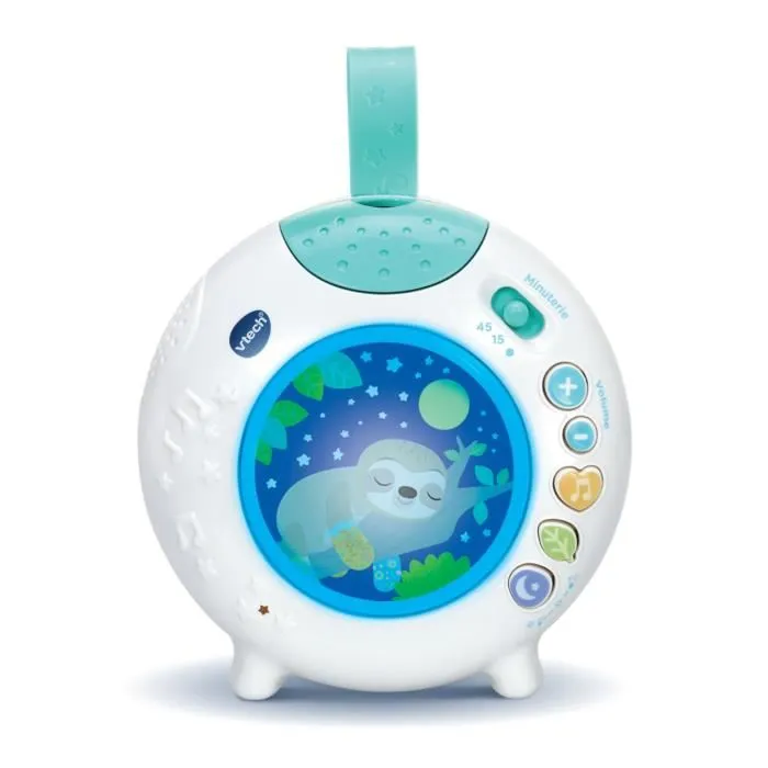 VTECH BABY - Veilleuse Lumi Nuit Enchantée pour Bébé - Projette des Images et Joue de la Musique Douce - Sans Fil - À partir de 3 Mois - Blanc