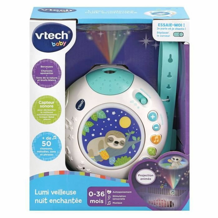 Vtech Baby Lumi Veilleuse Nuit Enchantée Bleu et Blanc Vtech Baby Lumi Veilleuse Nuit Enchantée Bleu et Blanc