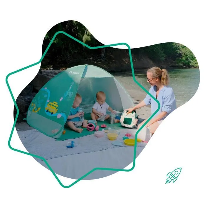 Badabulle Parc de jeux B038205 Vert 125 x 100 x 85 cm