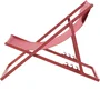 KAKI PAROS Chaise longue pliable de jardin, structure en acier, dimensions 63x104x85 cm, tissu Terracotta Textilene 2x1 - 5 kg