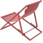 KAKI PAROS Chaise longue pliable de jardin, structure en acier, dimensions 63x104x85 cm, tissu Terracotta Textilene 2x1 - 5 kg