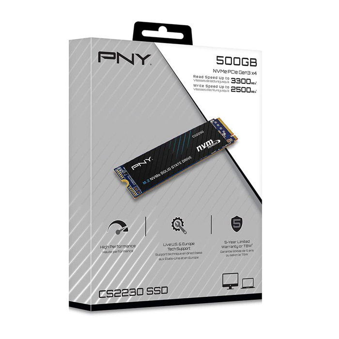 PNY CS2230 500 Go SSD Interne M.2 NVMe Gen3