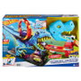 Mattel Hot Wheels City Défi T-Rex avec véhicule et lanceur