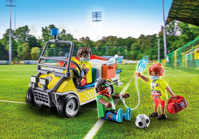 Playmobil Coche de Secours City Life avec 3 Figurines, Civière et Accessoires Playmobil Coche de Secours City Life avec 3 Figurines, Civière et Accessoires