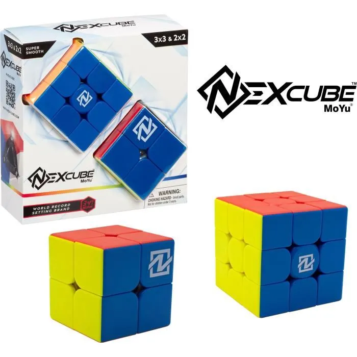 MoYu Nexcube Puzzle Cube Magnétique 3x3x3 + 2x2x2 Classic - Cube de Vitesse Ajustable avec 48 Aimants - Pour Extérieur - Neuf MoYu Nexcube Puzzle Cube Magnétique 3x3x3 + 2x2x2 Classic - Cube de Vitesse Ajustable avec 48 Aimants - Pour Extérieur - Neuf