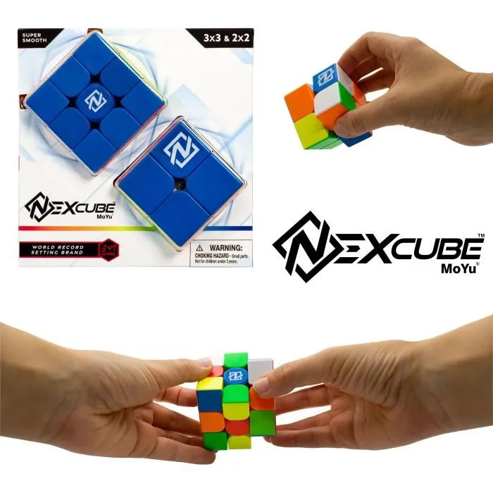 MoYu Nexcube Puzzle Cube Magnétique 3x3x3 + 2x2x2 Classic - Cube de Vitesse Ajustable avec 48 Aimants - Pour Extérieur - Neuf MoYu Nexcube Puzzle Cube Magnétique 3x3x3 + 2x2x2 Classic - Cube de Vitesse Ajustable avec 48 Aimants - Pour Extérieur - Neuf