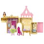 Mattel Disney Princess - Maison de poupée Château Mini de Bella HLW94 avec poupée, figurines et accessoires - Multilingue (français) - À partir de 3 ans