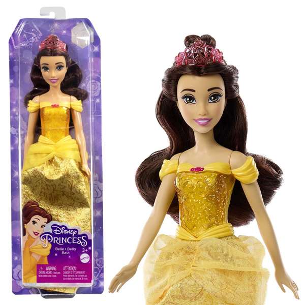 Mattel - Poupée Disney Princesse Bella Articulée 29 cm - Version Espagnol/Portugais Mattel - Poupée Disney Princesse Bella Articulée 29 cm - Version Espagnol/Portugais