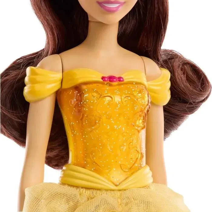 Disney Princess Poupée Belle La Belle et la Bête 29 cm HLW11 avec tenue jaune et accessoires - Jouet pour fille 3 ans et plus