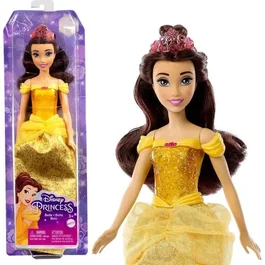 Disney Princess Poupée Belle La Belle et la Bête 29 cm HLW11 avec tenue jaune et accessoires - Jouet pour fille 3 ans et plus