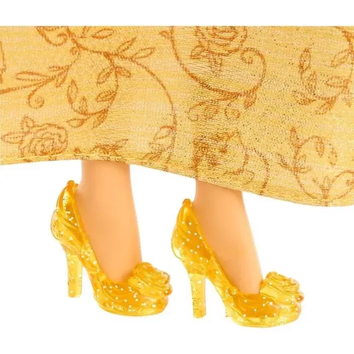 Disney Princess Poupée Belle La Belle et la Bête 29 cm HLW11 avec tenue jaune et accessoires - Jouet pour fille 3 ans et plus