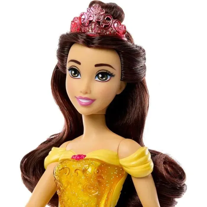 Disney Princess Poupée Belle La Belle et la Bête 29 cm HLW11 avec tenue jaune et accessoires - Jouet pour fille 3 ans et plus