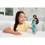 Disney Princess Poupée Princesse Jasmine 29 cm, tenue pailletée avec accessoires HLW12 - Mattel